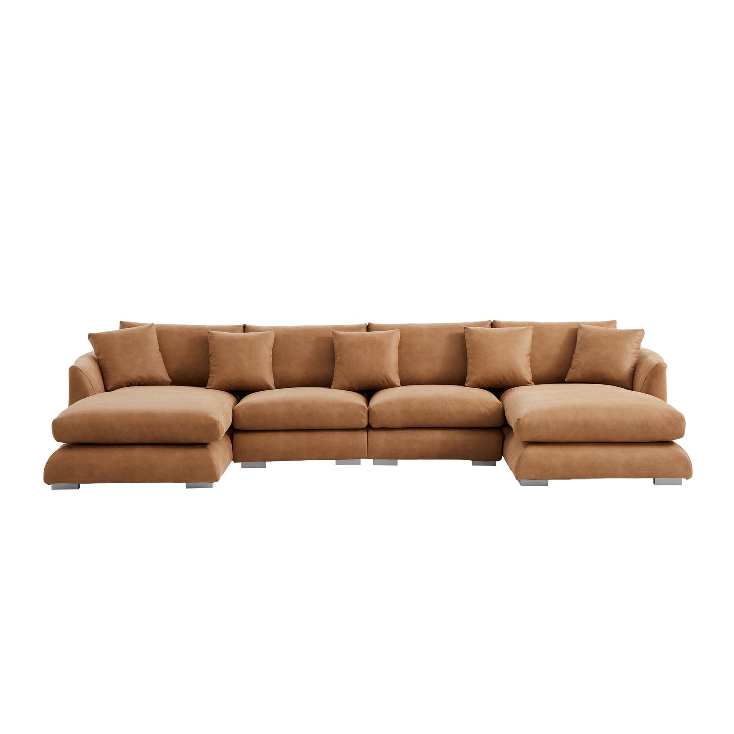 Aalto Boutique Air Leather Feathers U Sectional