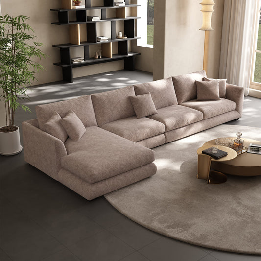 Aalto Boutique Air Leather Feathers Sectional