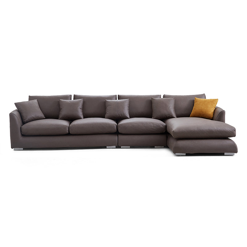 Aalto Boutique Air Leather Feathers Sectional